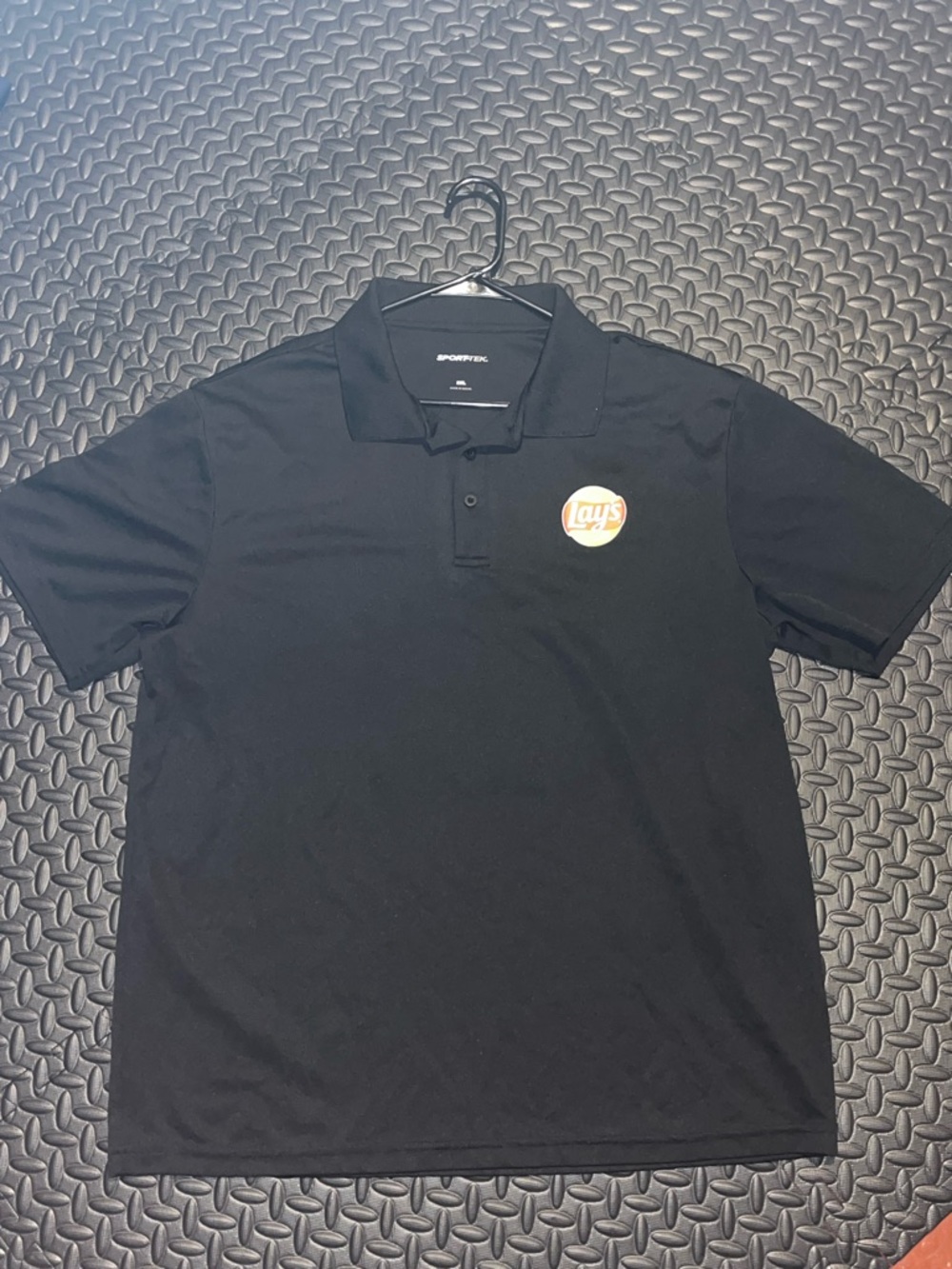 Sport-Tek Black Polo with Lay's Logo